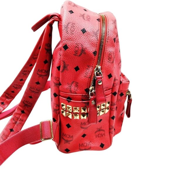 (L5) MCM Backpack Bag Pink PVC - Picture 2 of 9